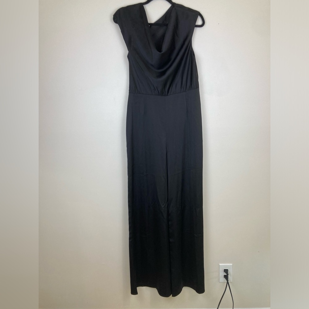 Elegant Black Jumpsuit Smooth Silky Feel